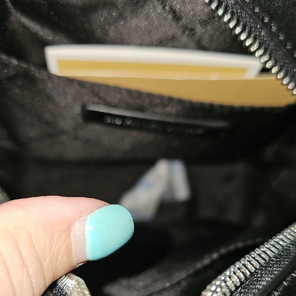 Michael Kors Black Pebbled Leather Mini Backpack